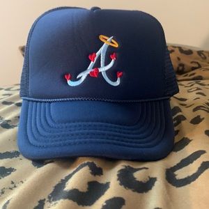 blue trucker hat, never worn.